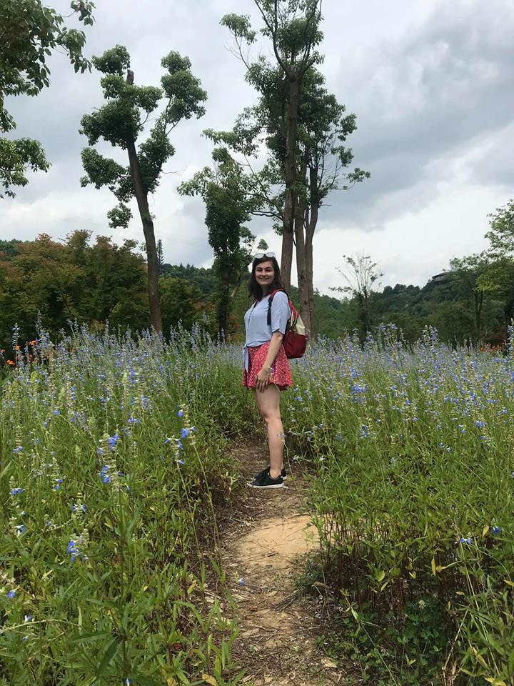 TEFL teacher in the park in Guiyang Guizhou