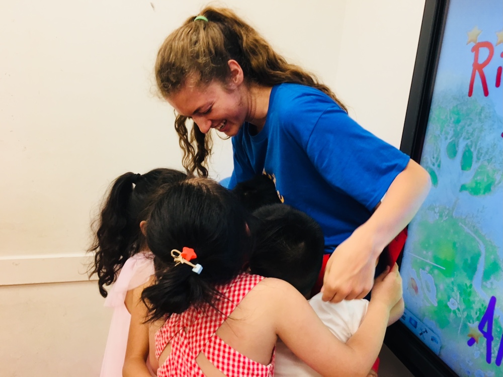 Britanny with her students