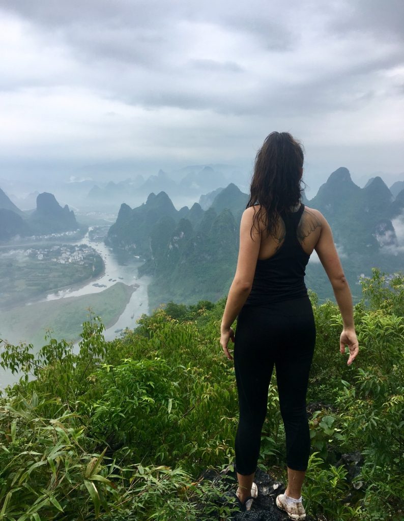 China TEFL teacher Jordan on top of Laozhaishan in Yangshuo, Guilin