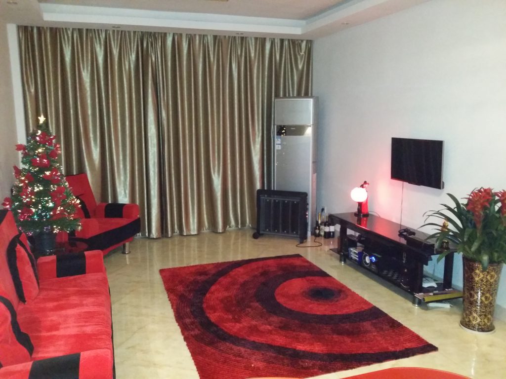 TEFL teachers apartment living room Yiwu Zhejiang China