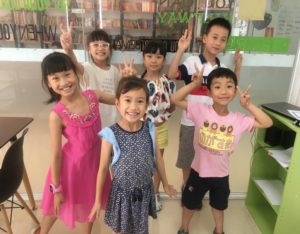 Students at UP school Chengdu in class