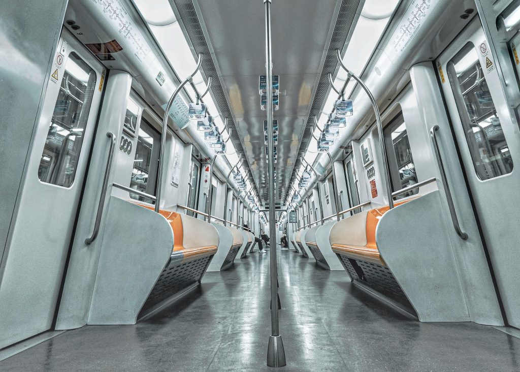 The deserted Shanghai Metro during the virus outbreak