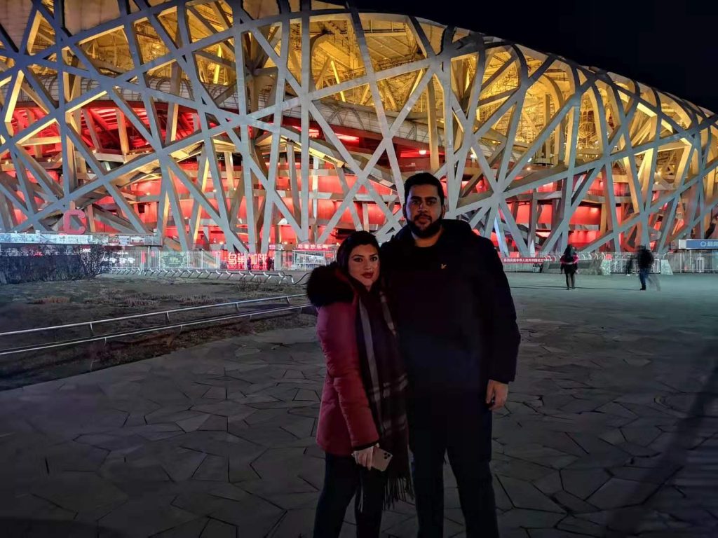 Fahad and Hasina together on a trip to Beijing