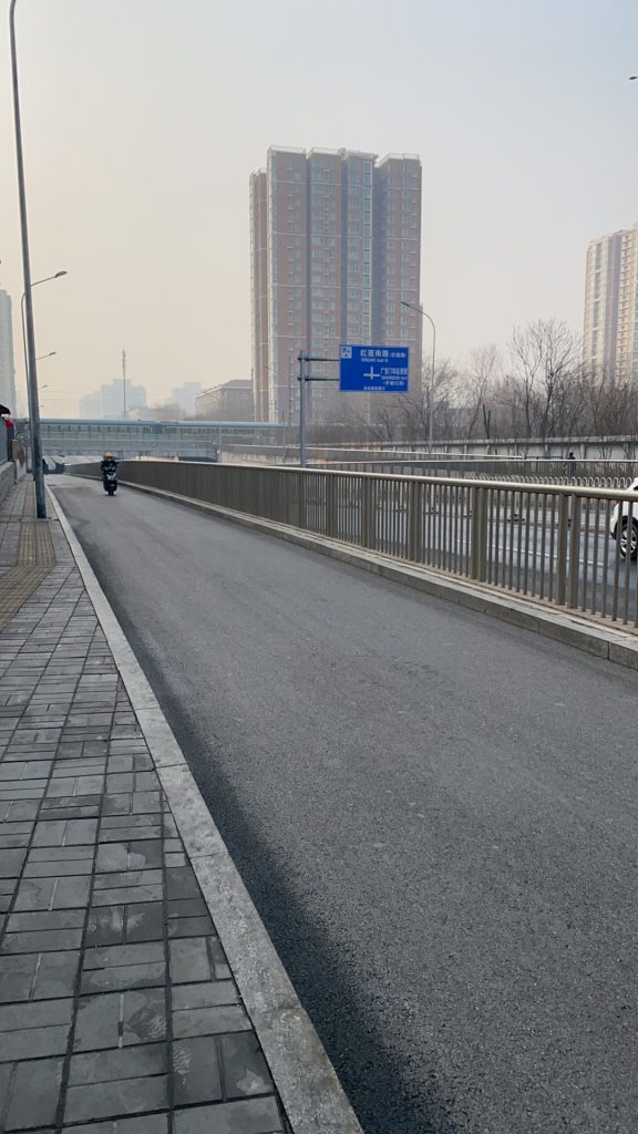 It’s still pretty empty on the streets of Beijing